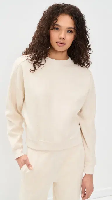 Rhone Signature Rib Crewneck Oatmeal Heather | Thumbnail 2