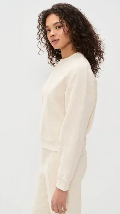 Rhone Signature Rib Crewneck Oatmeal Heather | Thumbnail 4
