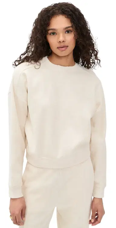 Rhone Signature Rib Crewneck Oatmeal Heather | Thumbnail 1