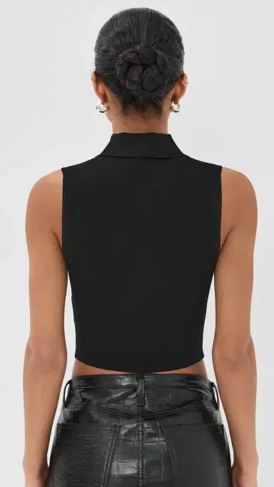SIMKHAI Tatum Sleeveless Top Black | Thumbnail 3 SIMKHAI Tatum Sleeveless Top Black | Thumbnail 3