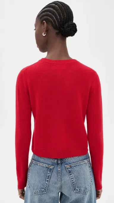 Velvet Nolie Cashmere Cardigan Red | Thumbnail 3 Velvet Nolie Cashmere Cardigan Red | Thumbnail 3