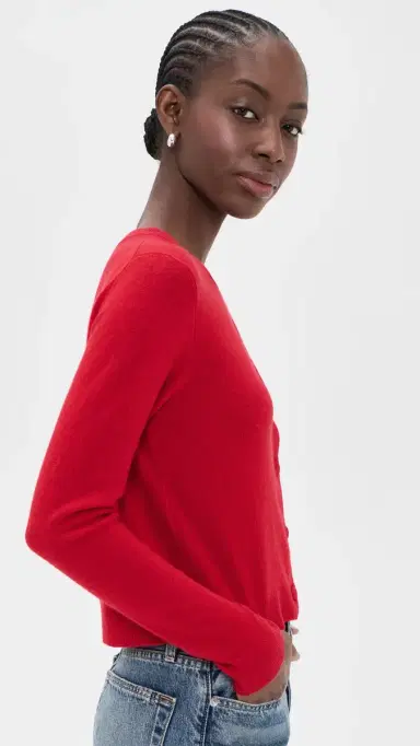 Velvet Nolie Cashmere Cardigan Red | Thumbnail 4 Velvet Nolie Cashmere Cardigan Red | Thumbnail 4