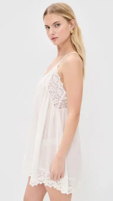 Free People Fiona Slip White | Thumbnail 5