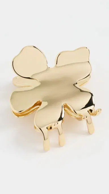 Lele Sadoughi Lily Claw Clip Gold One Size | Thumbnail 2