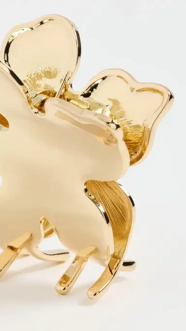 Lele Sadoughi Lily Claw Clip Gold One Size | Thumbnail 4