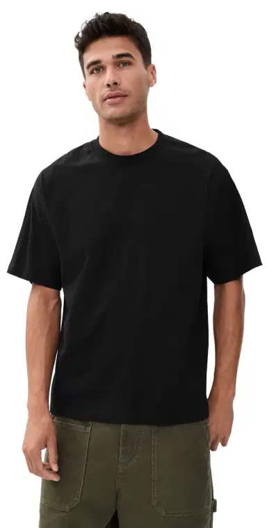 Stockholm Surfboard Club Back Logo Box Tee Black | Thumbnail 1