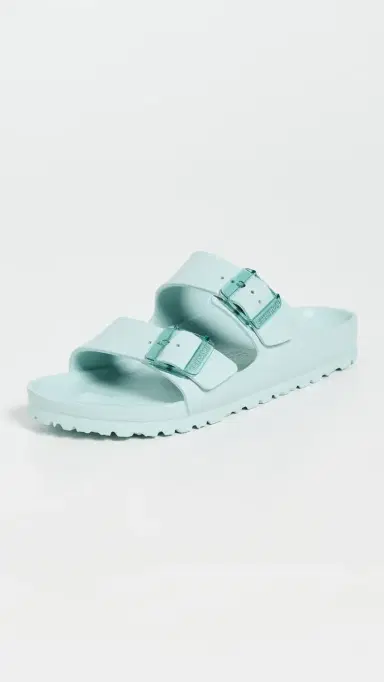 Birkenstock Arizona Stealth Buckle EVA Sandals Surf Green | Thumbnail 2 Birkenstock Arizona Stealth Buckle EVA Sandals Surf Green | Thumbnail 2