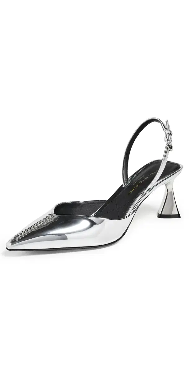 Elsa Mirror Alter Mat Slingback Heels 65mm Silver