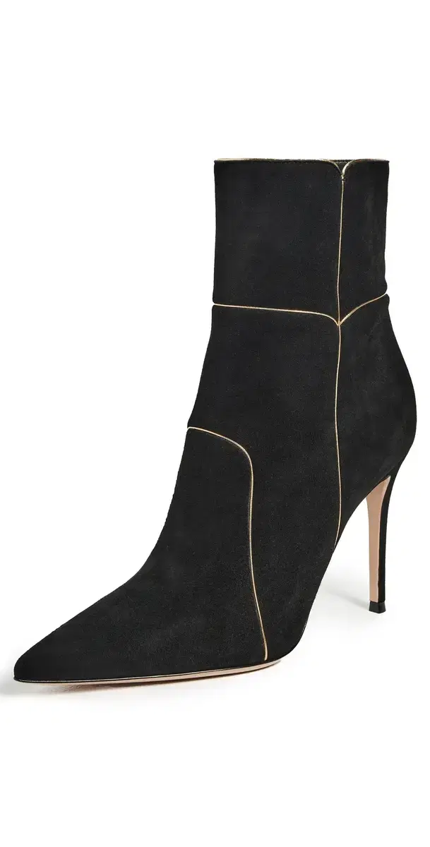 Gianvito Rossi Camoscio Nappa Silk Boots Black/Mekong