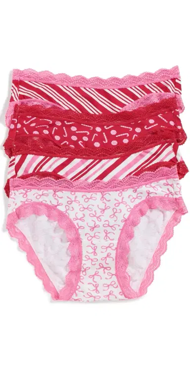Stripe & Stare Original Knickers 4 Pack Candy Cane Wishes | Thumbnail 1