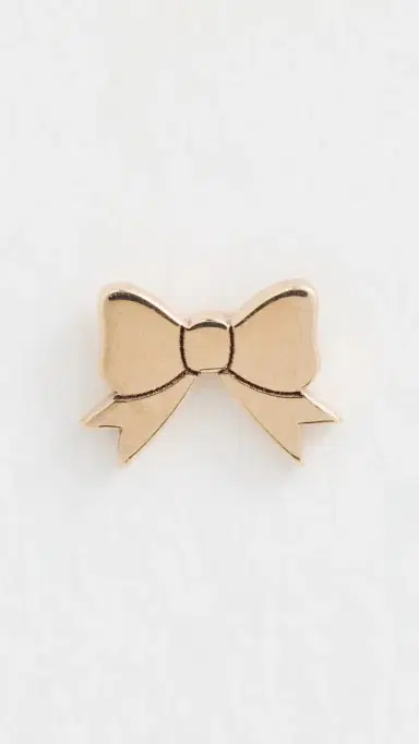 Zoë Chicco 14k Gold Itty Bitty Bow Single Stud Earring 14k Yellow Gold One Size | Thumbnail 2