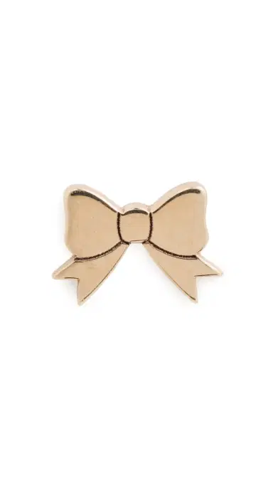 Zoë Chicco 14k Gold Itty Bitty Bow Single Stud Earring 14k Yellow Gold One Size | Thumbnail 6