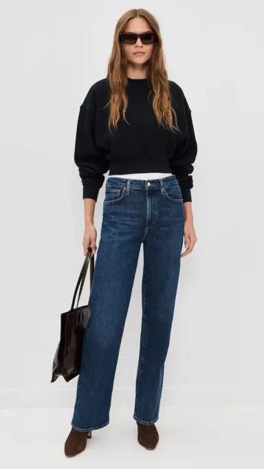 AGOLDE Harper Jeans Mid Rise Relaxed Straight Jeans | Thumbnail 5 AGOLDE Harper Jeans Mid Rise Relaxed Straight Jeans | Thumbnail 5