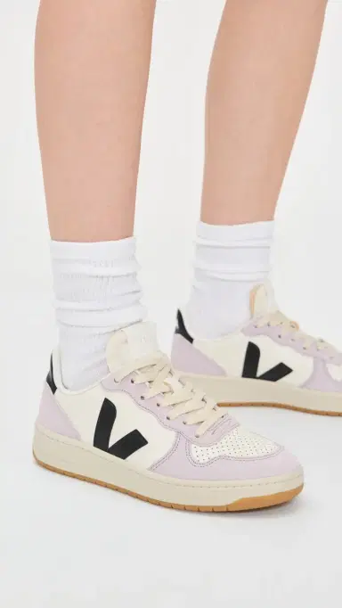 Veja V-10 Prime Sneakers Pure Black Parme | Thumbnail 3