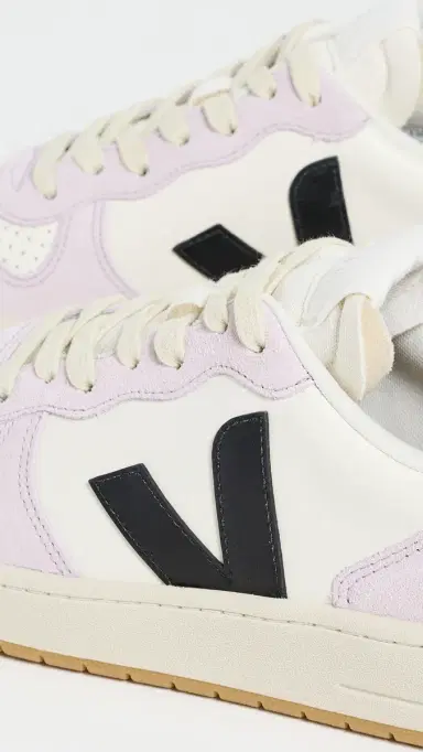 Veja V-10 Prime Sneakers Pure Black Parme | Thumbnail 6