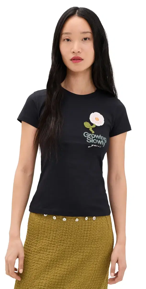 Crochet Patch Tee Phantom