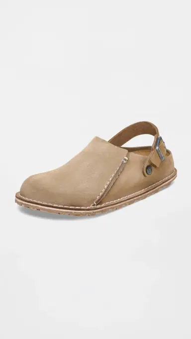 Birkenstock Lutry Premium Suede Clog Gray Taupe 44 | Thumbnail 2