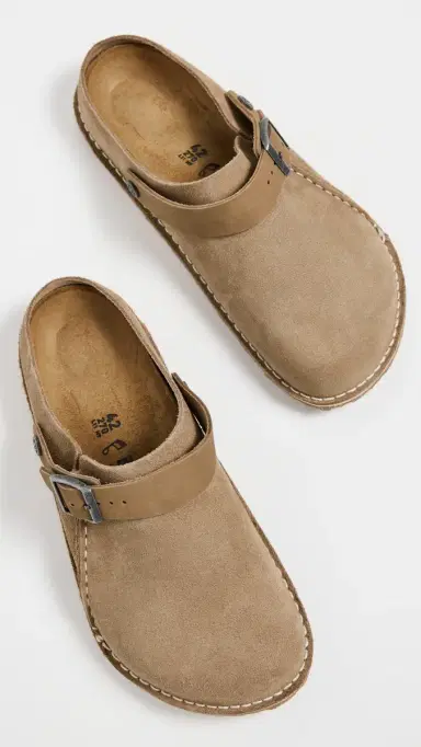 Birkenstock Lutry Premium Suede Clog Gray Taupe 44 | Thumbnail 4