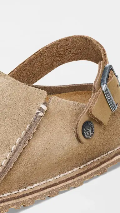 Birkenstock Lutry Premium Suede Clog Gray Taupe 44 | Thumbnail 5