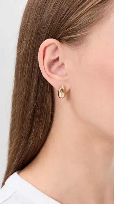 Tory Burch Small Pierced Earrings | Thumbnail 3