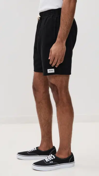 Rhythm Classic Linen Jam Shorts 7 Vintage Black | Thumbnail 4