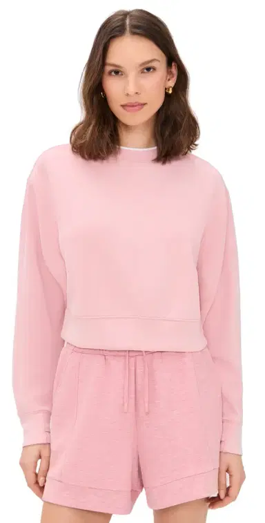 Varley Tasmin Cropped Sweatshirt Zephyr Mauve L | Thumbnail 1