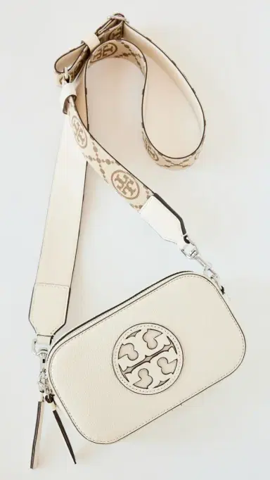 Tory Burch Mini Miller Crossbody Bag New Ivory One Size | Thumbnail 2