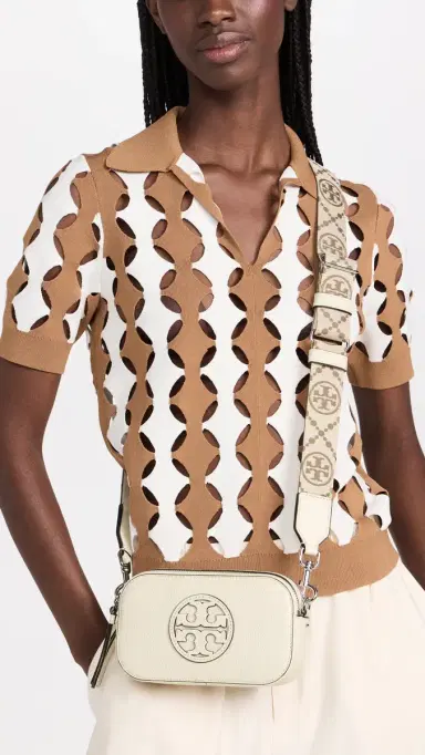 Tory Burch Mini Miller Crossbody Bag New Ivory One Size | Thumbnail 3