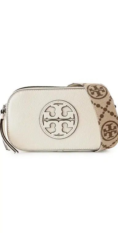 Tory Burch Mini Miller Crossbody Bag New Ivory One Size | Thumbnail 1