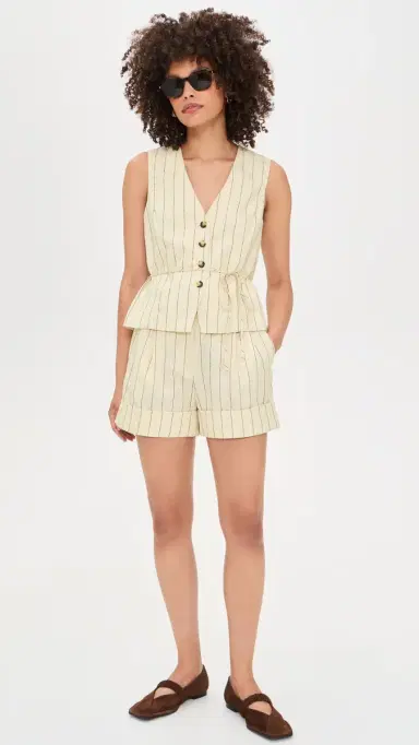 rag & bone Neila Stripe Shorts | Thumbnail 5