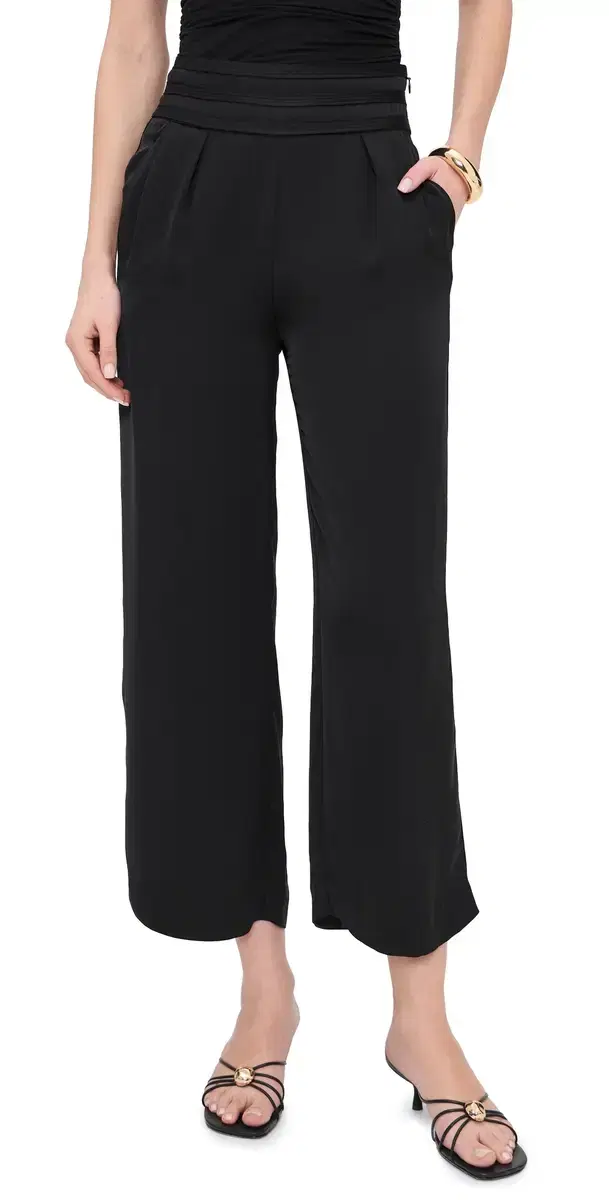 Cropped Joss Trousers Black