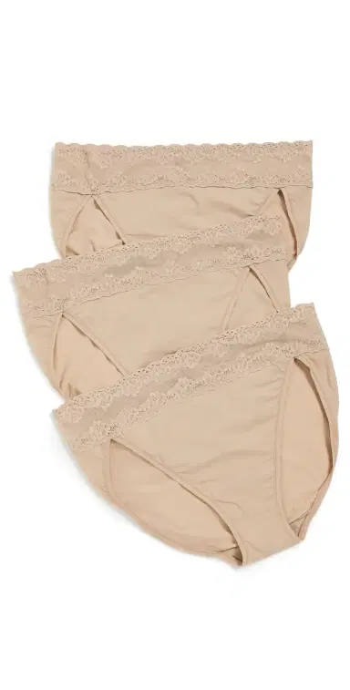 Natori Bliss Perfection French Bikini 3-Pack Cafe One Size | Thumbnail 1 Natori Bliss Perfection French Bikini 3-Pack Cafe One Size | Thumbnail 1