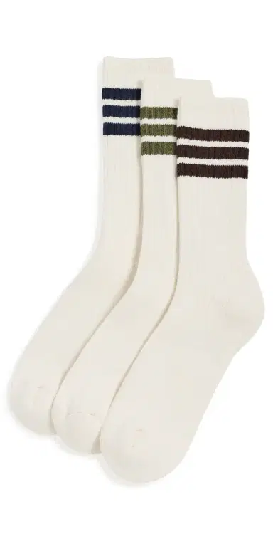 Knickerbocker Gym Ribbed Socks 3 Pack Variety Pack B-B-G One Size | Thumbnail 1
