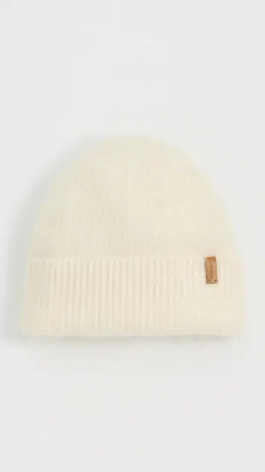 Vince Brushed Cashmere Cuffed Beanie Ivory One Size | Thumbnail 2