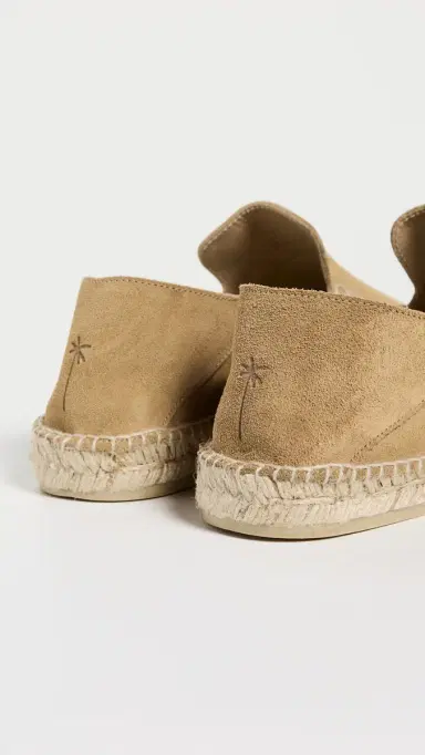 MANEBI Suede Traveler Espadrilles Suede Washed Beige 43 | Thumbnail 3