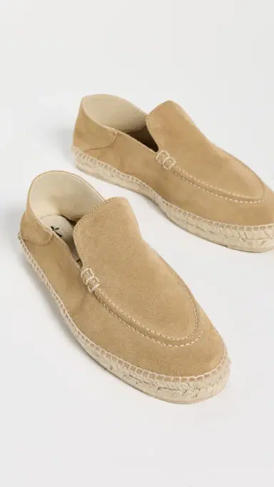 MANEBI Suede Traveler Espadrilles Suede Washed Beige 43 | Thumbnail 4