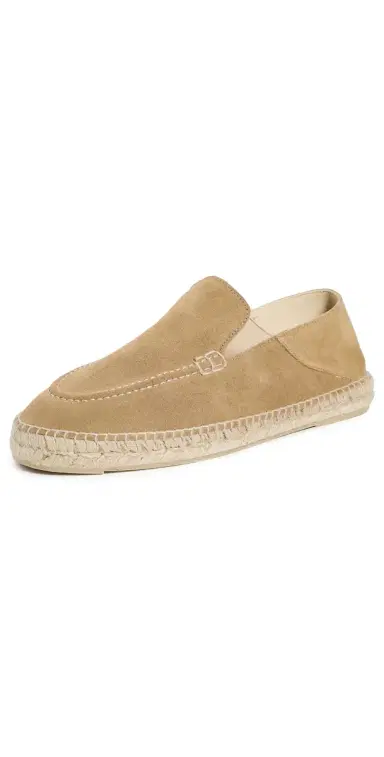 MANEBI Suede Traveler Espadrilles Suede Washed Beige 43 | Thumbnail 1