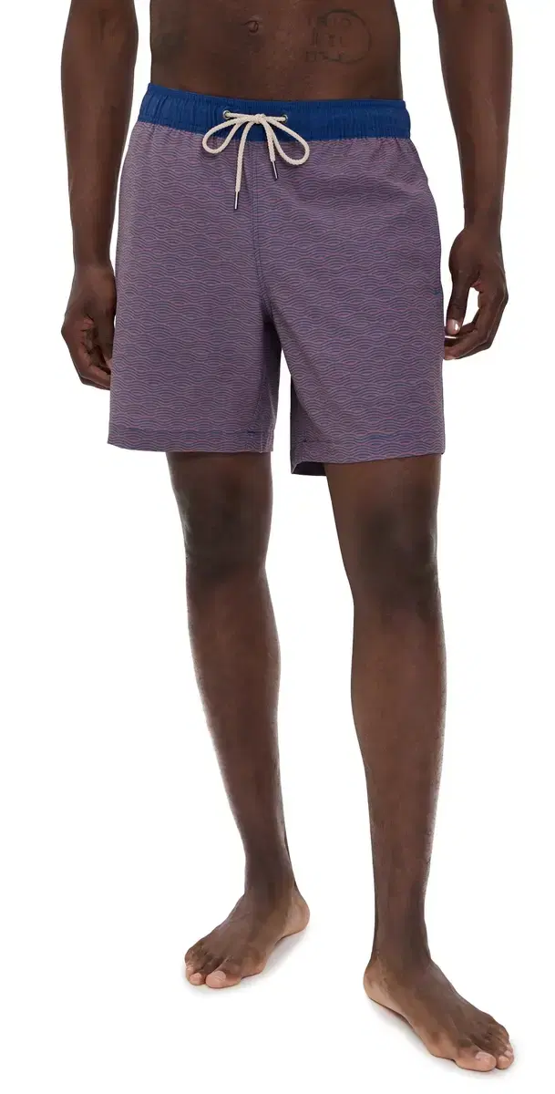 Fair Harbor The Bayberry wim Trunks 7 Red Waves