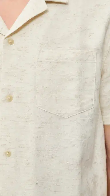 Marine Layer Jacquard Resort Shirt Natural/Tan | Thumbnail 6 Marine Layer Jacquard Resort Shirt Natural/Tan | Thumbnail 6