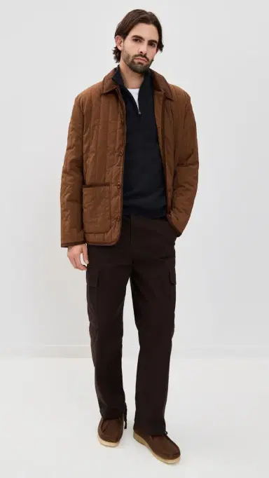 Vince Cashmere Quarter Zip Sweater Coastal M | Thumbnail 5