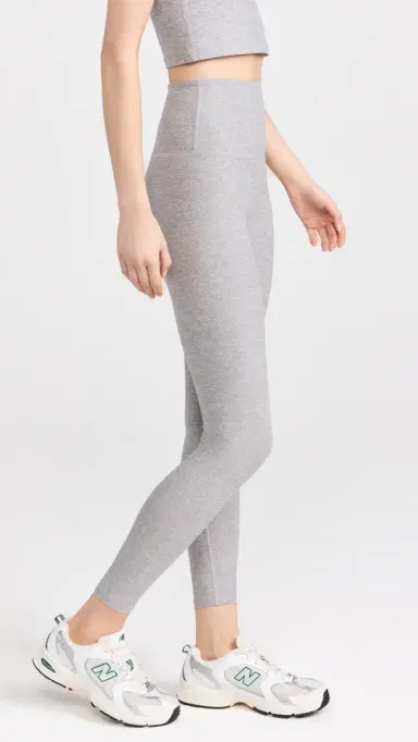 Beyond Yoga Spacedye Caught In The Midi High Waist 7/8 Leggings Silver ist | Thumbnail 4