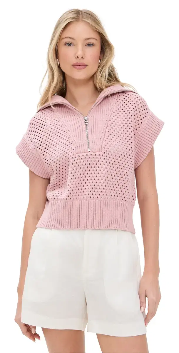 ila Half Zip Knit Pale auve