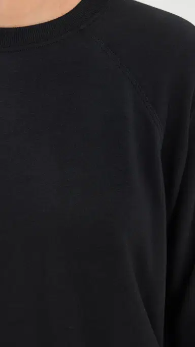 Splits59 Andie Oversized Fleece Sweatshirt Black | Thumbnail 6