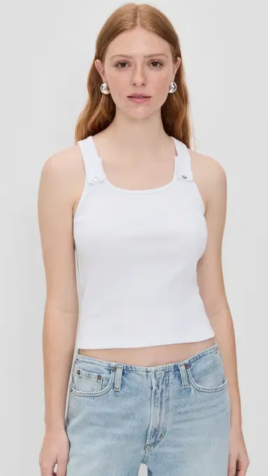 STILL HERE Snap Tank in Milk Milk | Thumbnail 2