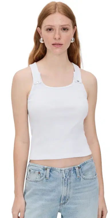 STILL HERE Snap Tank in Milk Milk | Thumbnail 1