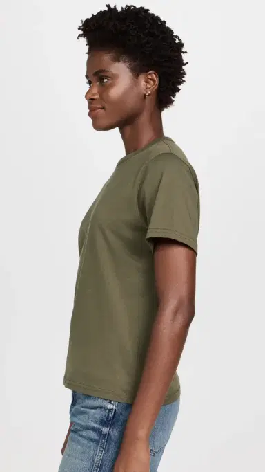Sold Out NYC The Iconically Soft Perfect Tee in Olive Olive | Thumbnail 4 Sold Out NYC The Iconically Soft Perfect Tee in Olive Olive | Thumbnail 4