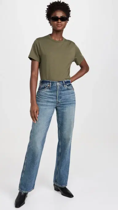 Sold Out NYC The Iconically Soft Perfect Tee in Olive Olive | Thumbnail 5 Sold Out NYC The Iconically Soft Perfect Tee in Olive Olive | Thumbnail 5