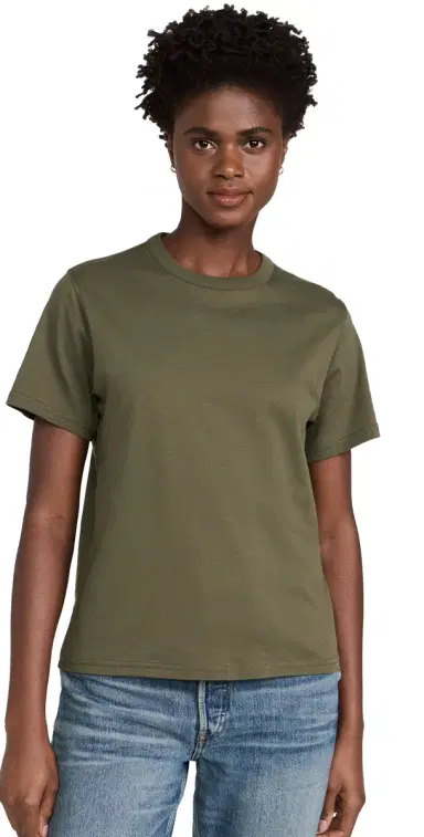 Sold Out NYC The Iconically Soft Perfect Tee in Olive Olive | Thumbnail 1 Sold Out NYC The Iconically Soft Perfect Tee in Olive Olive | Thumbnail 1