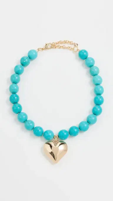 Ettika Luck and Love Turquoise Necklace Turquoise One Size | Thumbnail 2
