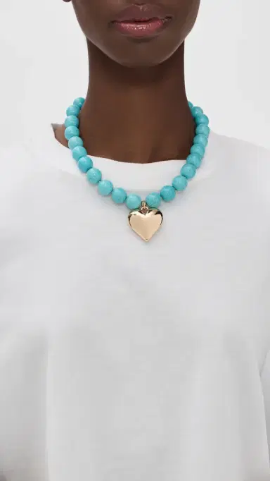 Ettika Luck and Love Turquoise Necklace Turquoise One Size | Thumbnail 3